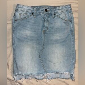 SOLD Denim Skirt Light Blue